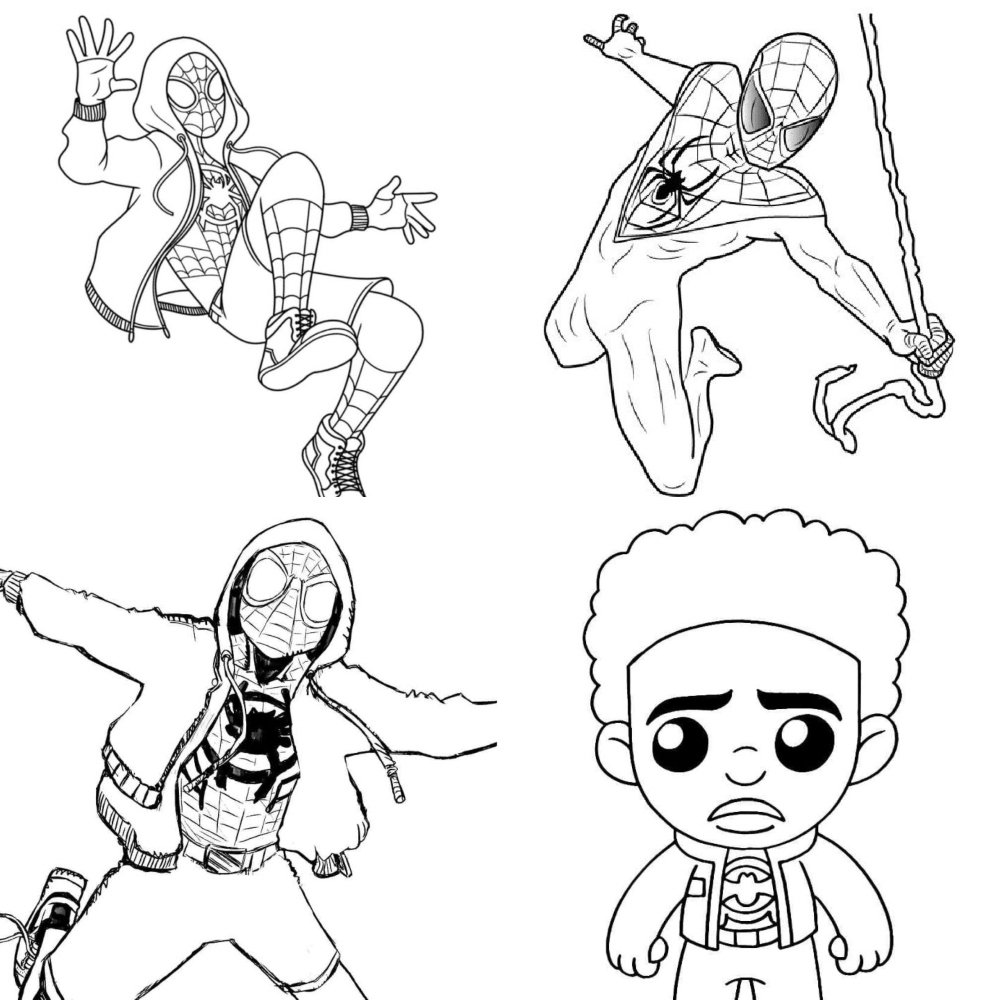 20 Miles Morales Coloring Pages Free PDF Printables 55 OFF