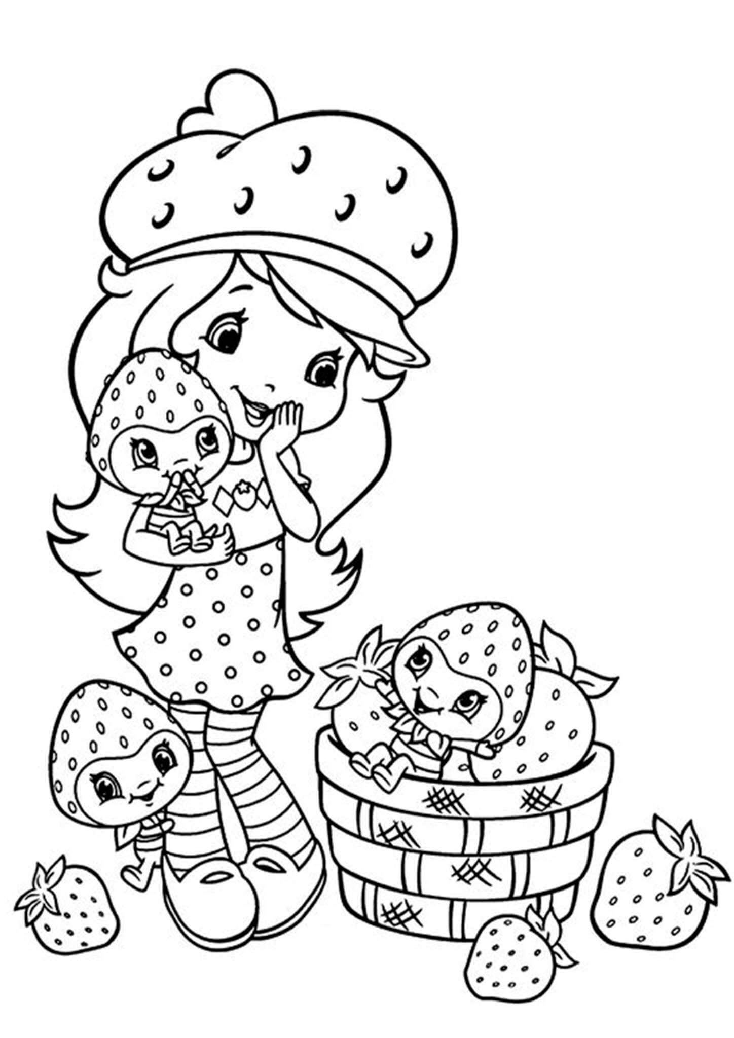 200 Strawberry Shortcake Coloring Pages 110 Bratz Coloring