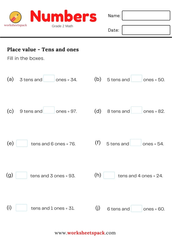 2ND GRADE PLACE VALUE WORKSHEETS Worksheetspack Worksheets Library