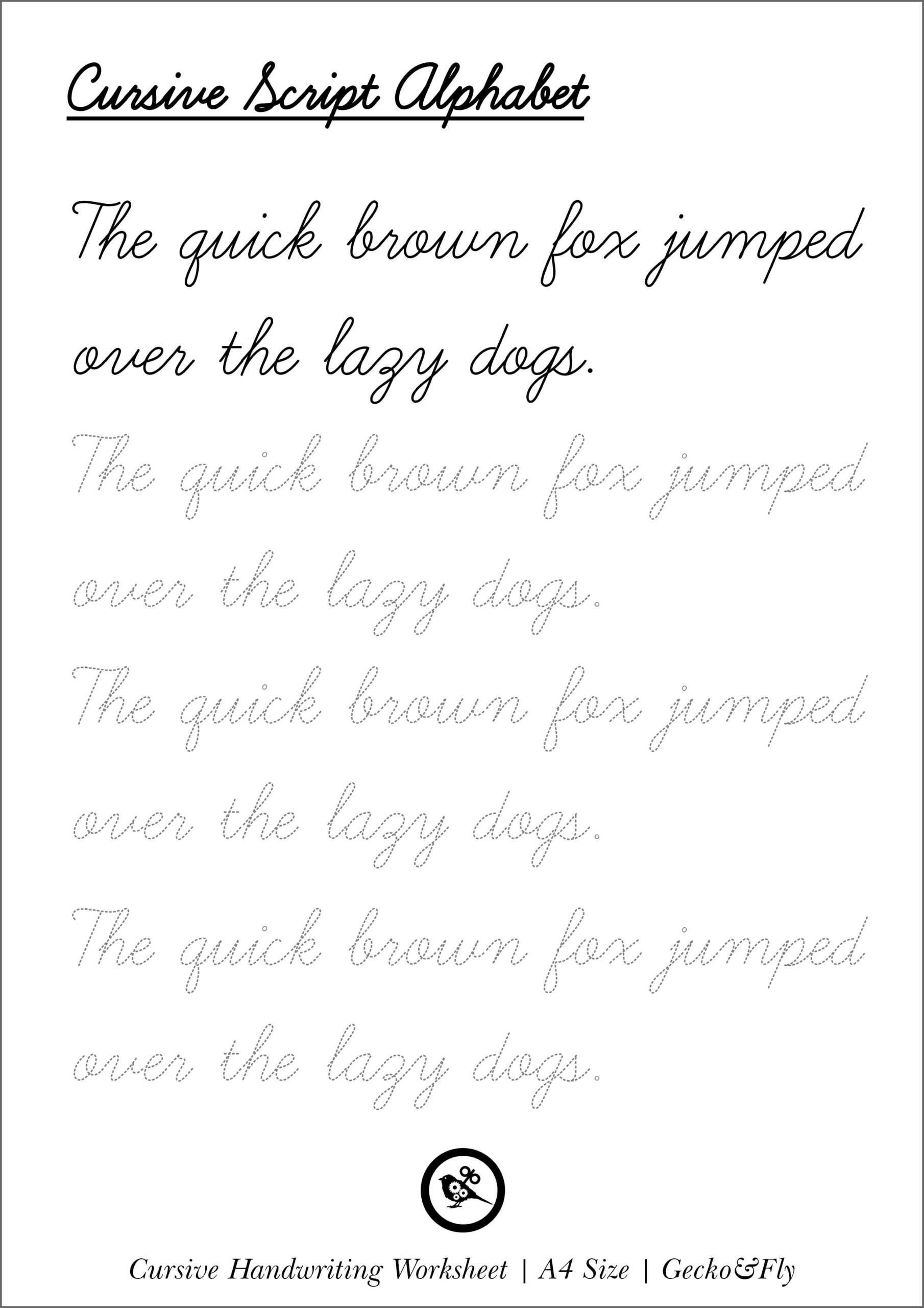 penmanship handwriting worksheets