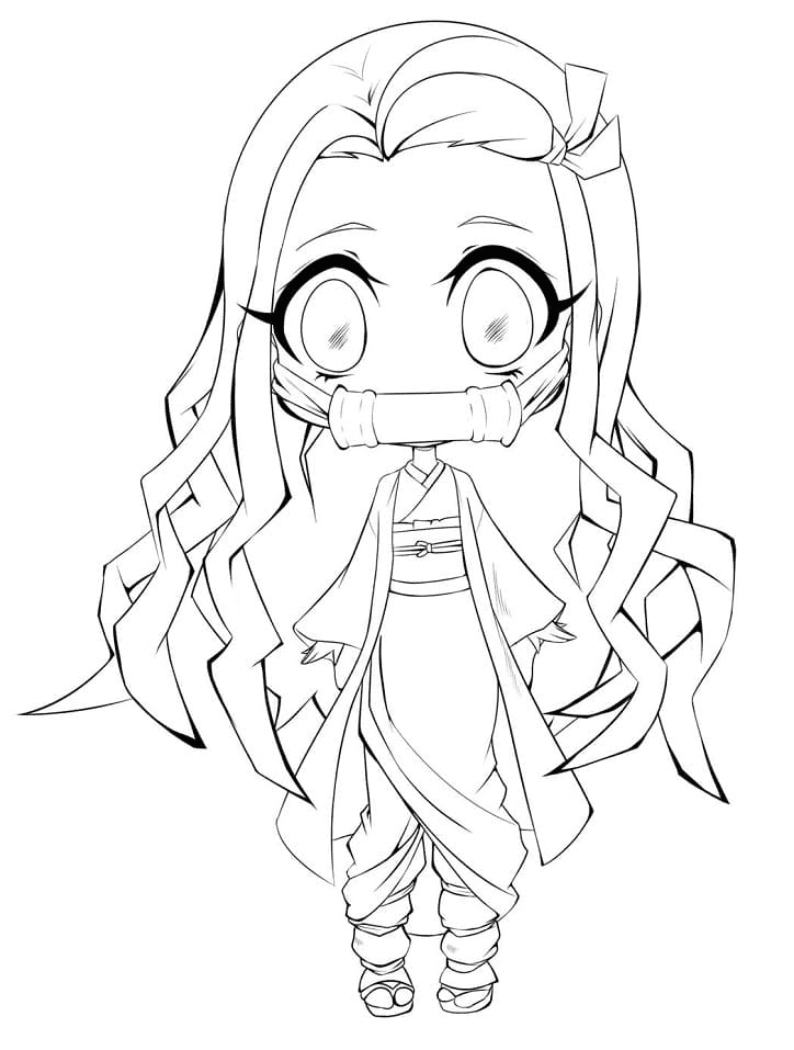 64 Nezuko Coloring Pages ColoringPagesOnly