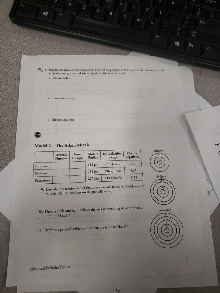Advanced Periodic Trends Worksheet Answers Pogil Worksheets Joy
