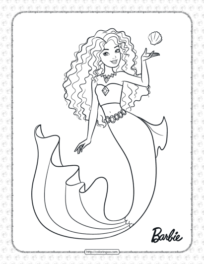 Mermaid Coloring Pages Print
