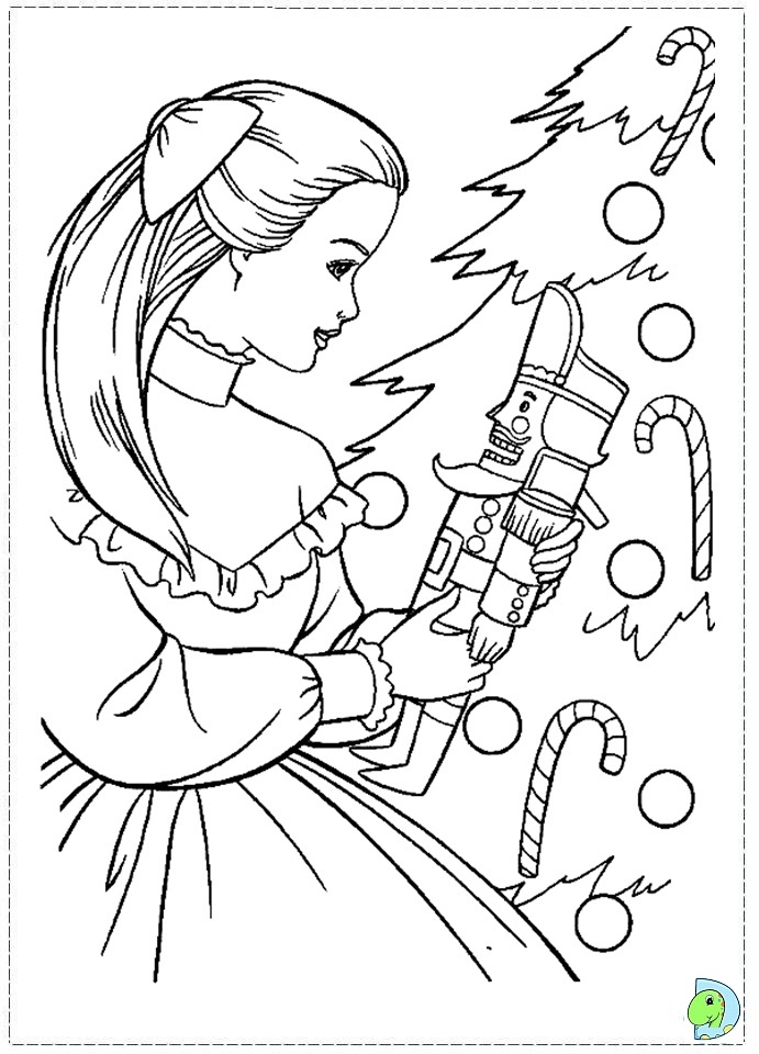 Barbie Nutcracker Coloring Page DinoKids