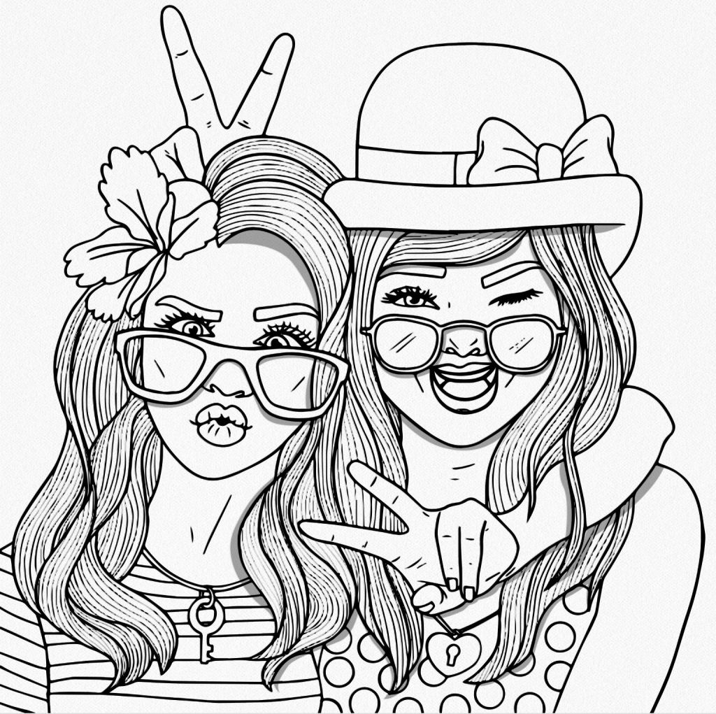 Bestie Coloring Pages