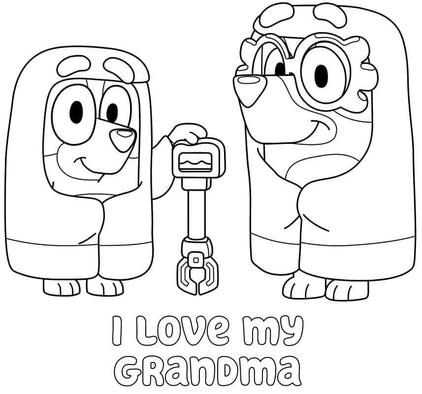 Printable Bluey Coloring Pages