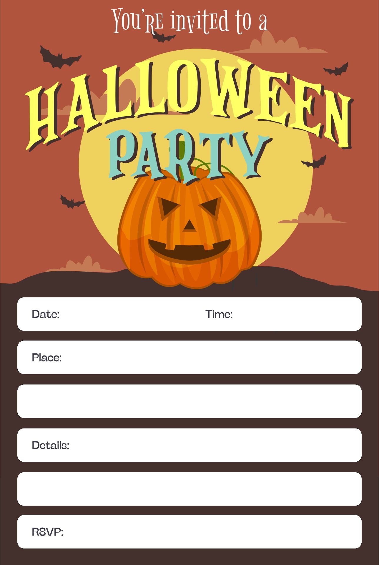 template for invitations free printable