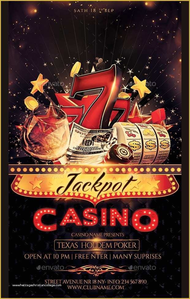Casino Flyer Template Free Of Casino Bus Trip Flyer Template 