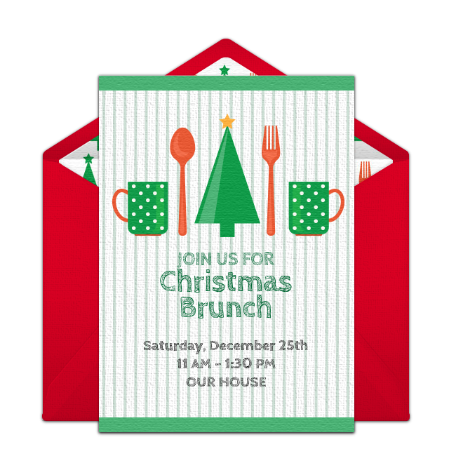 Christmas Breakfast Invitation Template Free Printable And Enjoyable 