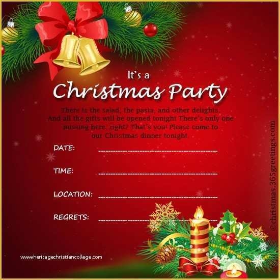 Christmas Party Invitation Templates Free Word Of Free Christmas 