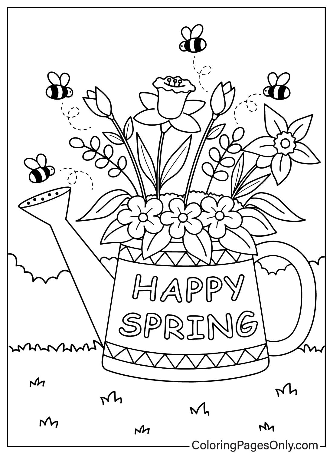 Color Page Images Spring Free Printable Coloring Pages