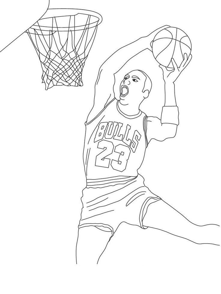 Michael Jordan Coloring Pages