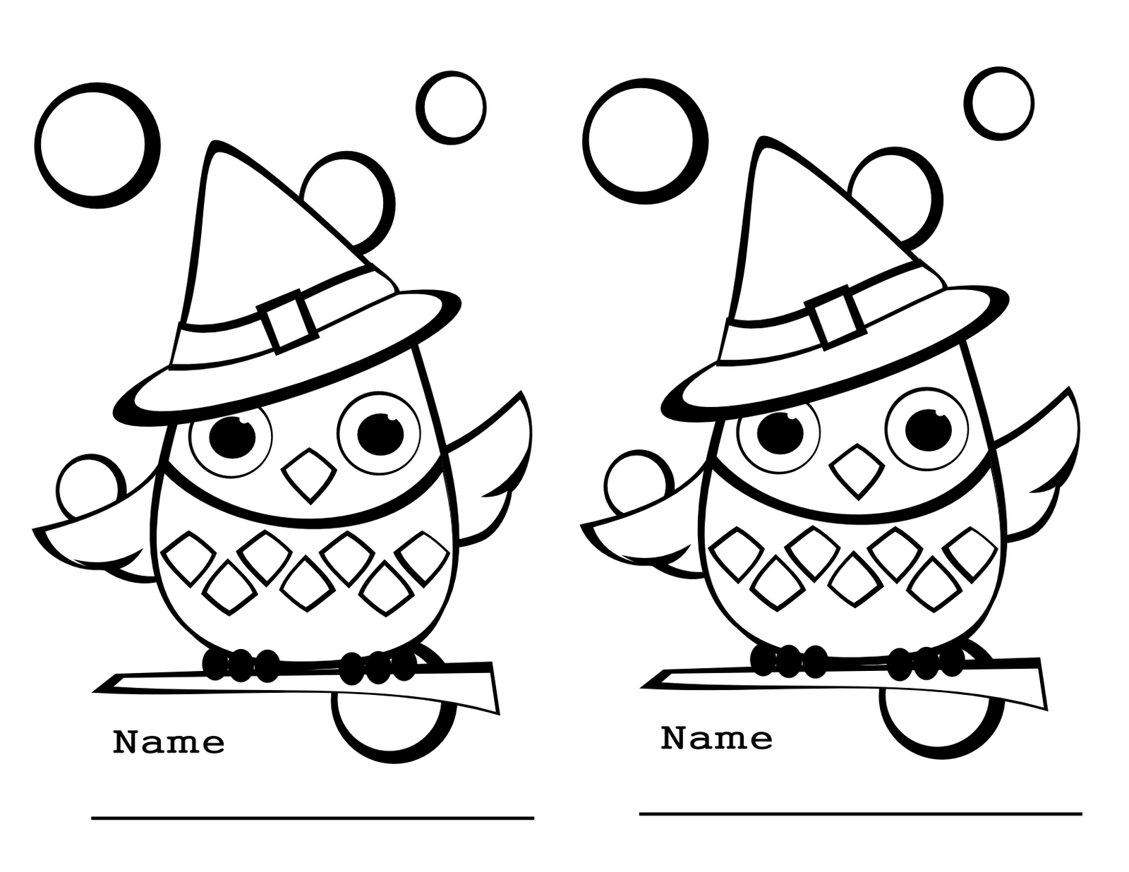Cute Baby Owl Coloring Pages Coloring Home