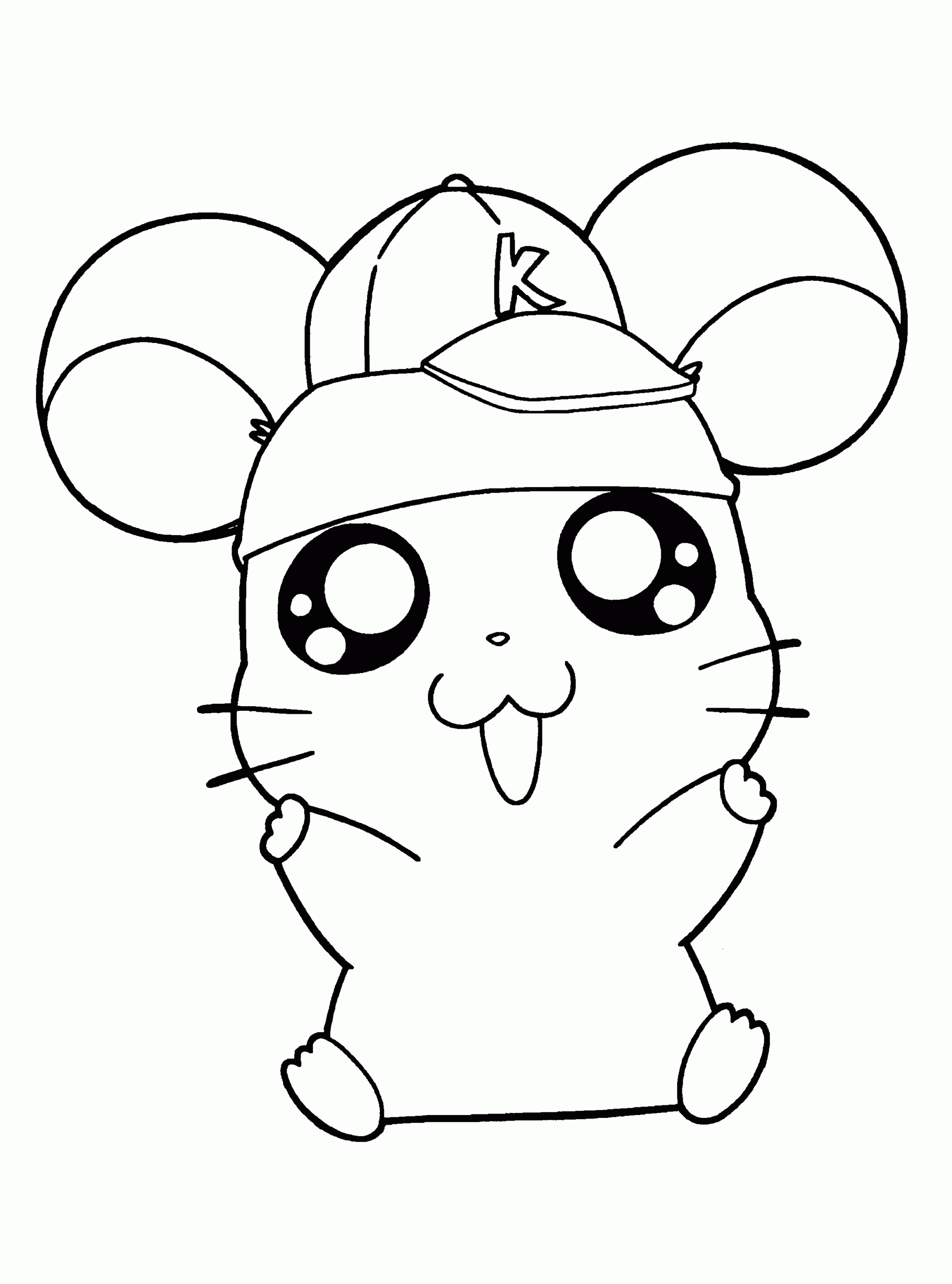 Cute Hamster Coloring Pages Coloring Home