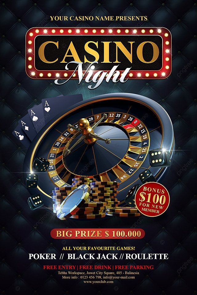 casino invite template