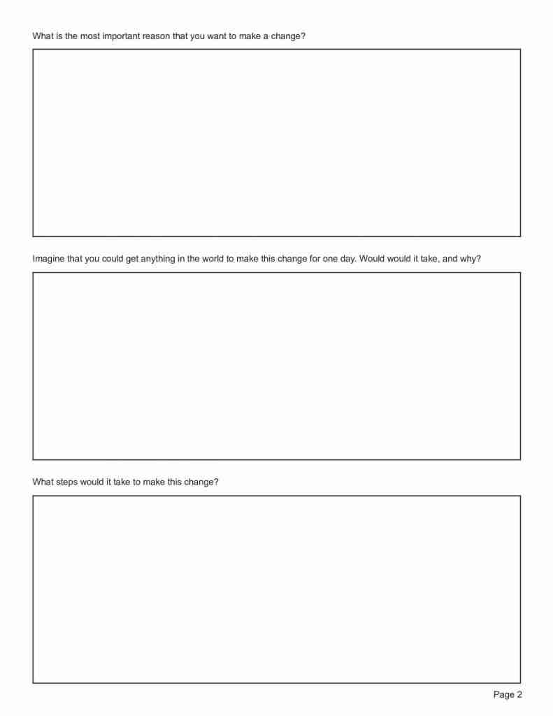 Decisional Balance Worksheet Editable Fillable Printable PDF 