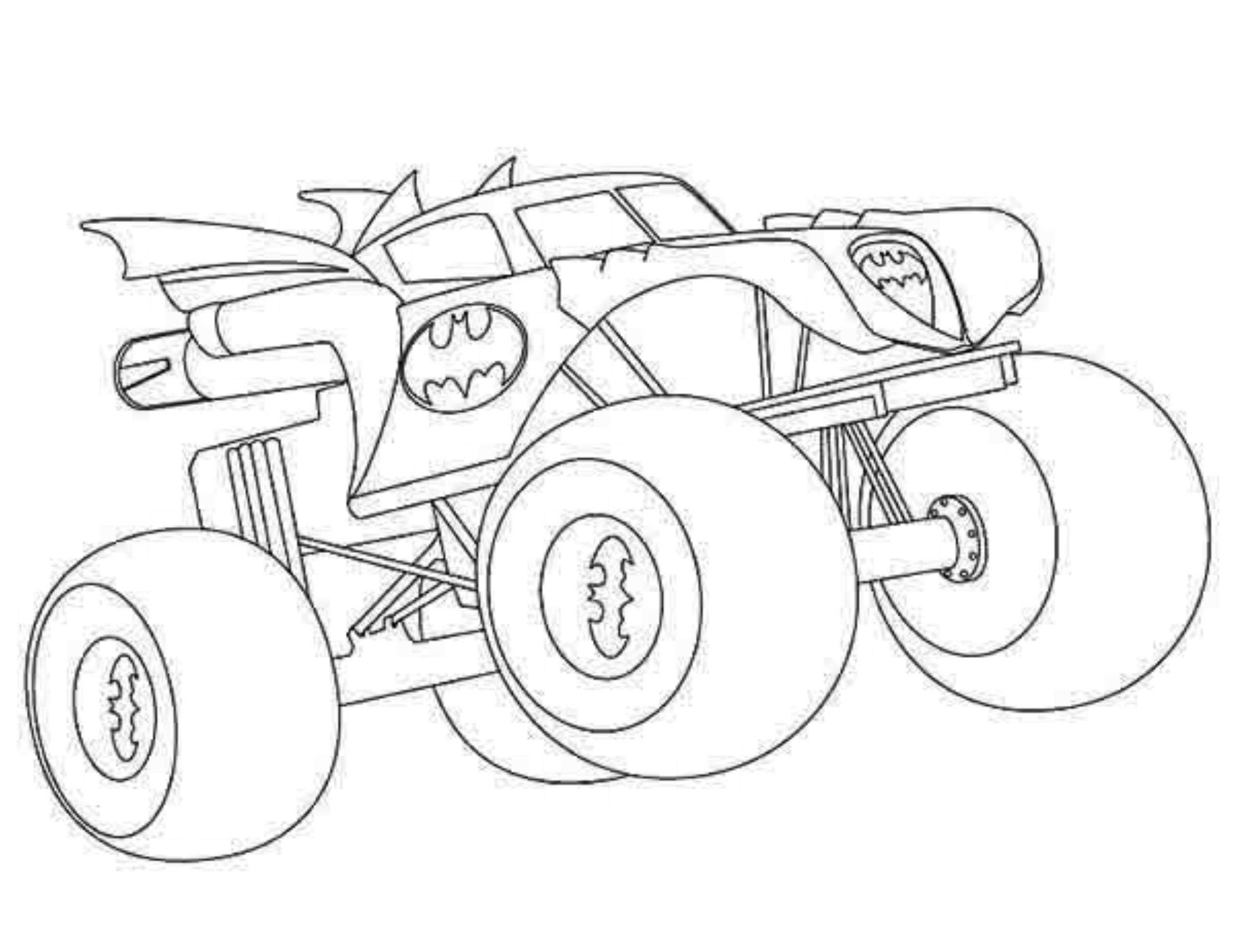 Monster Truck Printable Coloring Pages