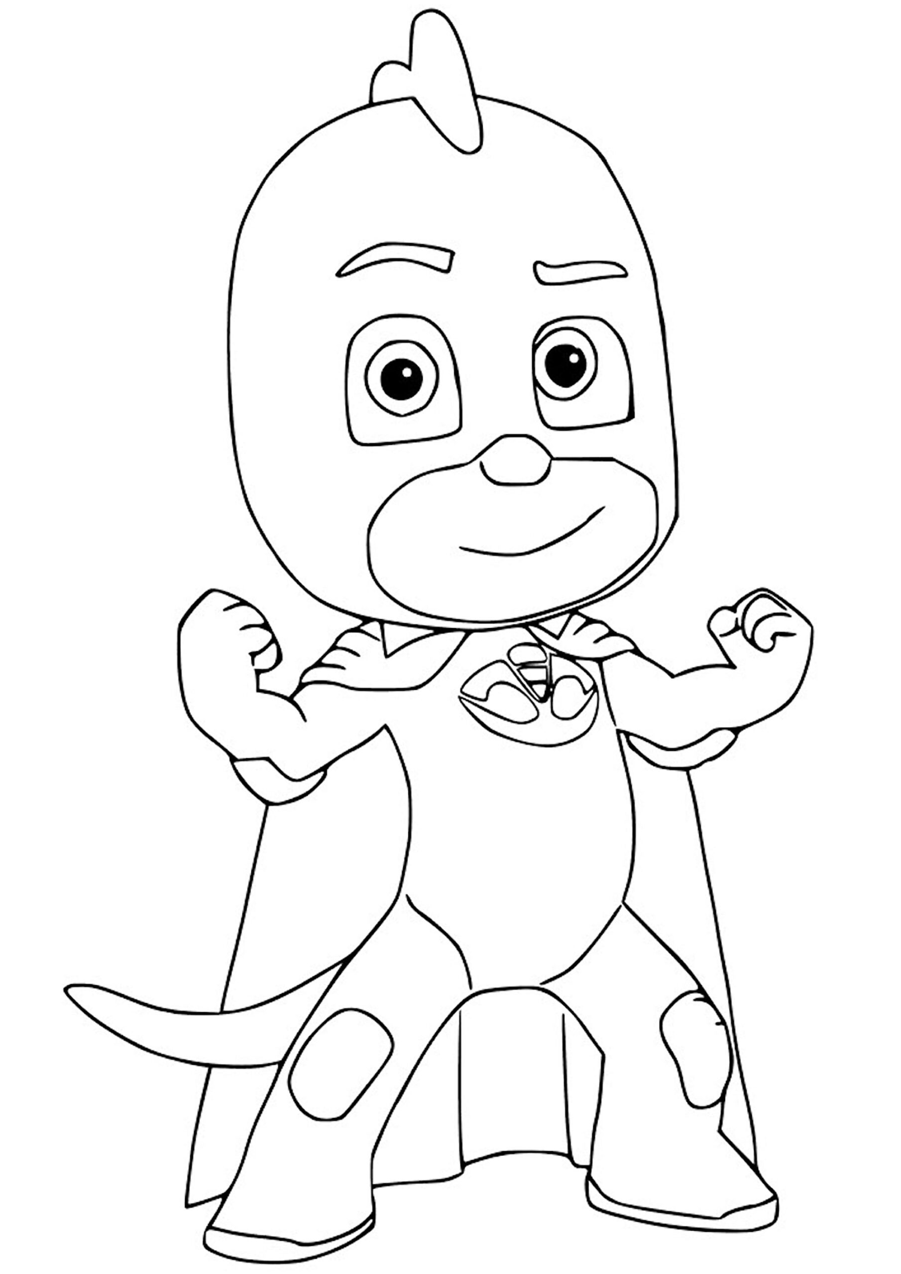 Easy Coloring Of PJ Masks PJ Masks Coloring Pages