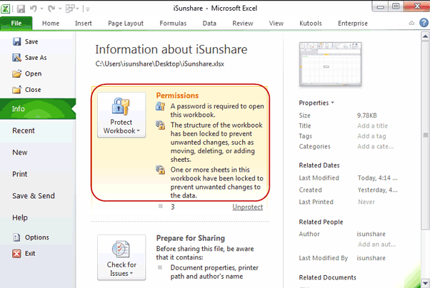 Excel Protected Worksheet Forgot Password