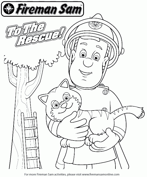 Fireman Color Page Coloring Pages For Kids Family People And Jobs 