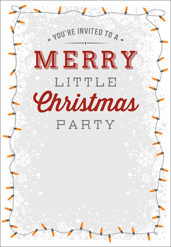 christmas invitation card template