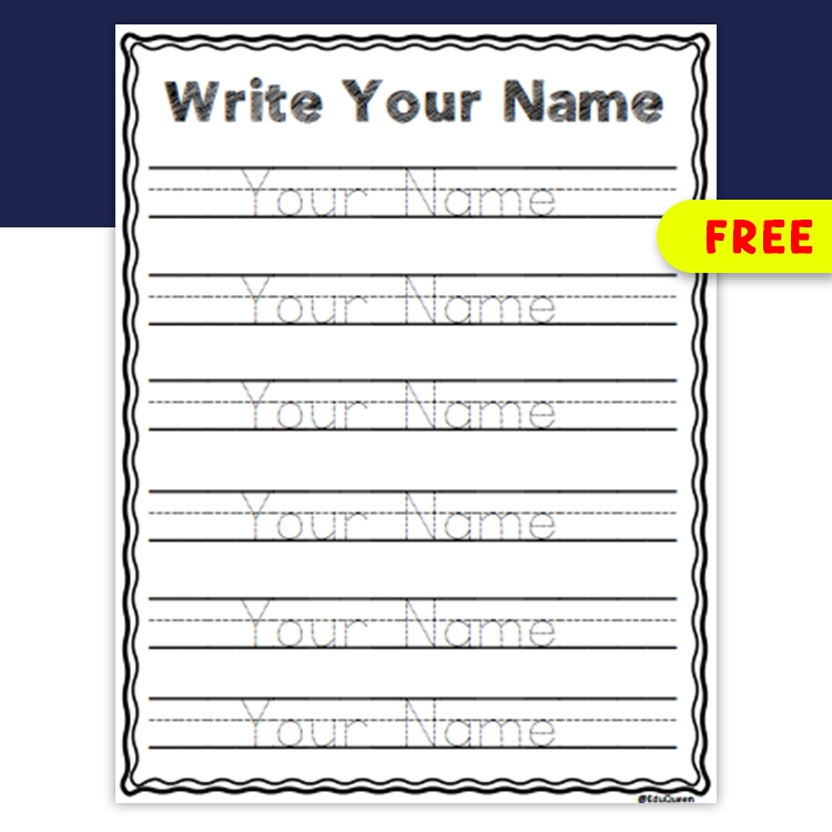 name writing practice worksheets