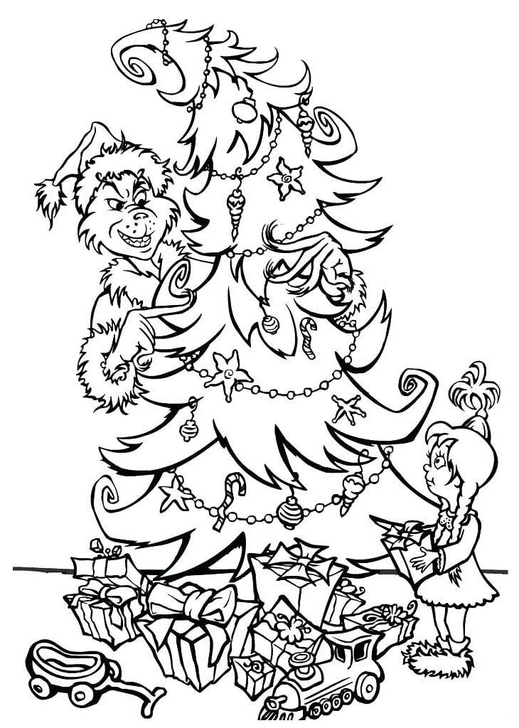 free grinch printable coloring pages