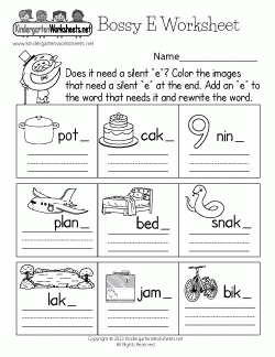 Free Kindergarten Phonics Worksheets Connecting Spoken Words With 
