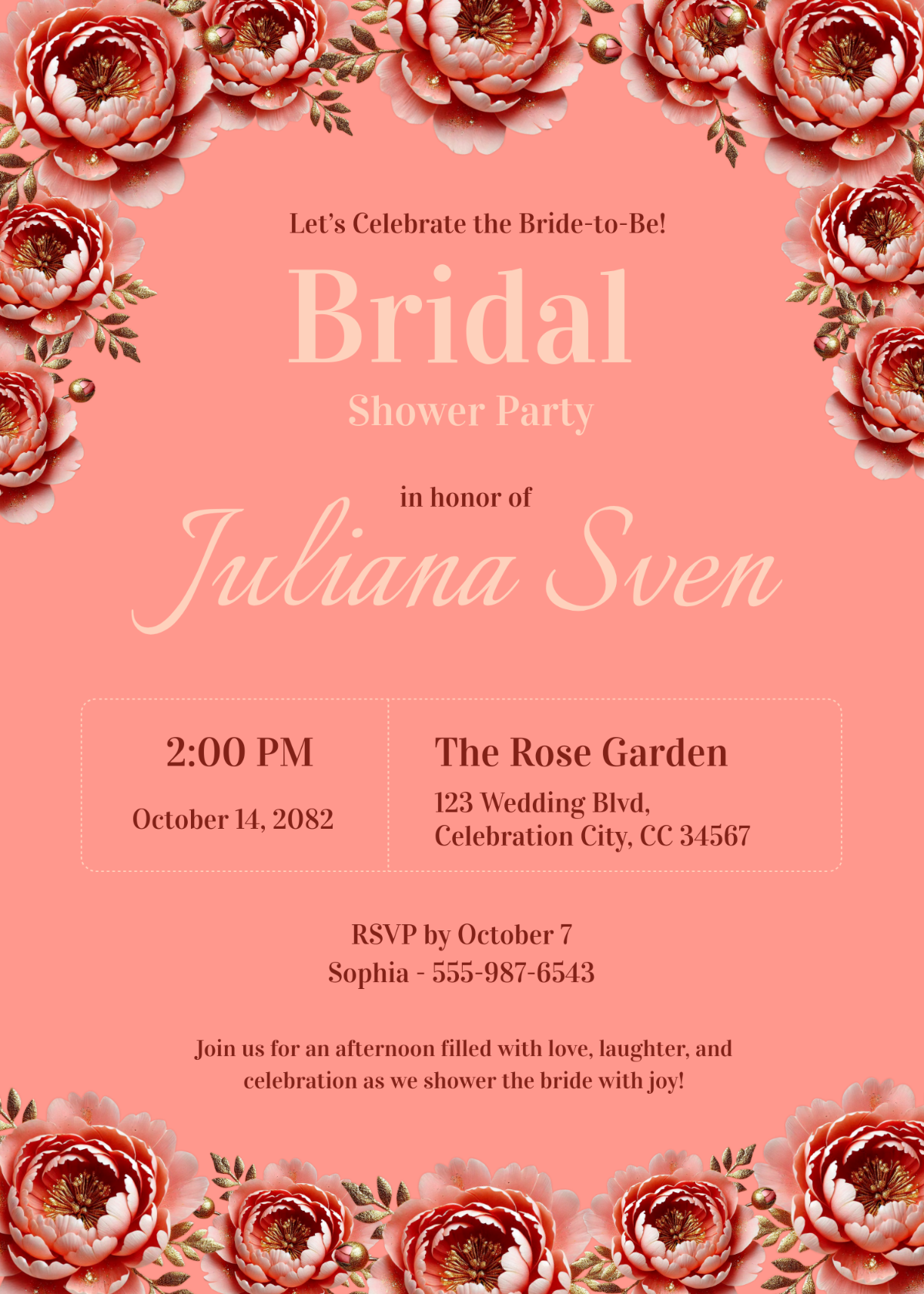 Free Lingerie Shower Text Message Invitation Template To Edit Online