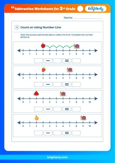 subtraction worksheets for 2nd graders