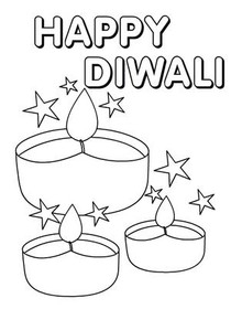 Free Printable Diwali Coloring Cards Cards Create And Print Free 