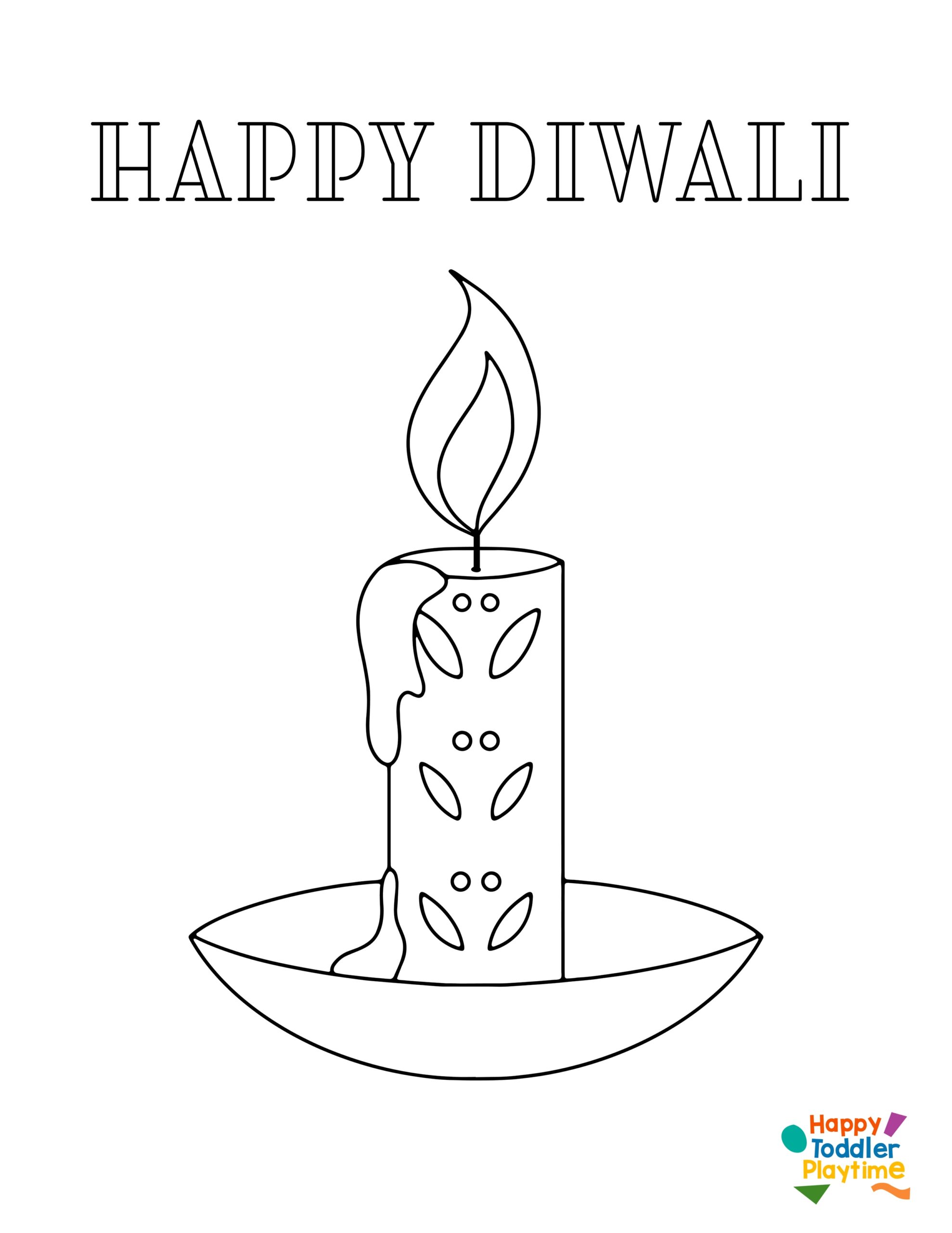 happy diwali printable card