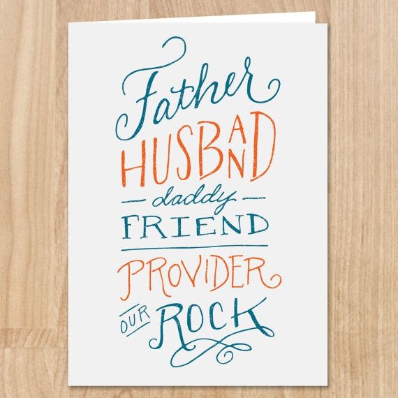 happy fathers day to my husband printable card
