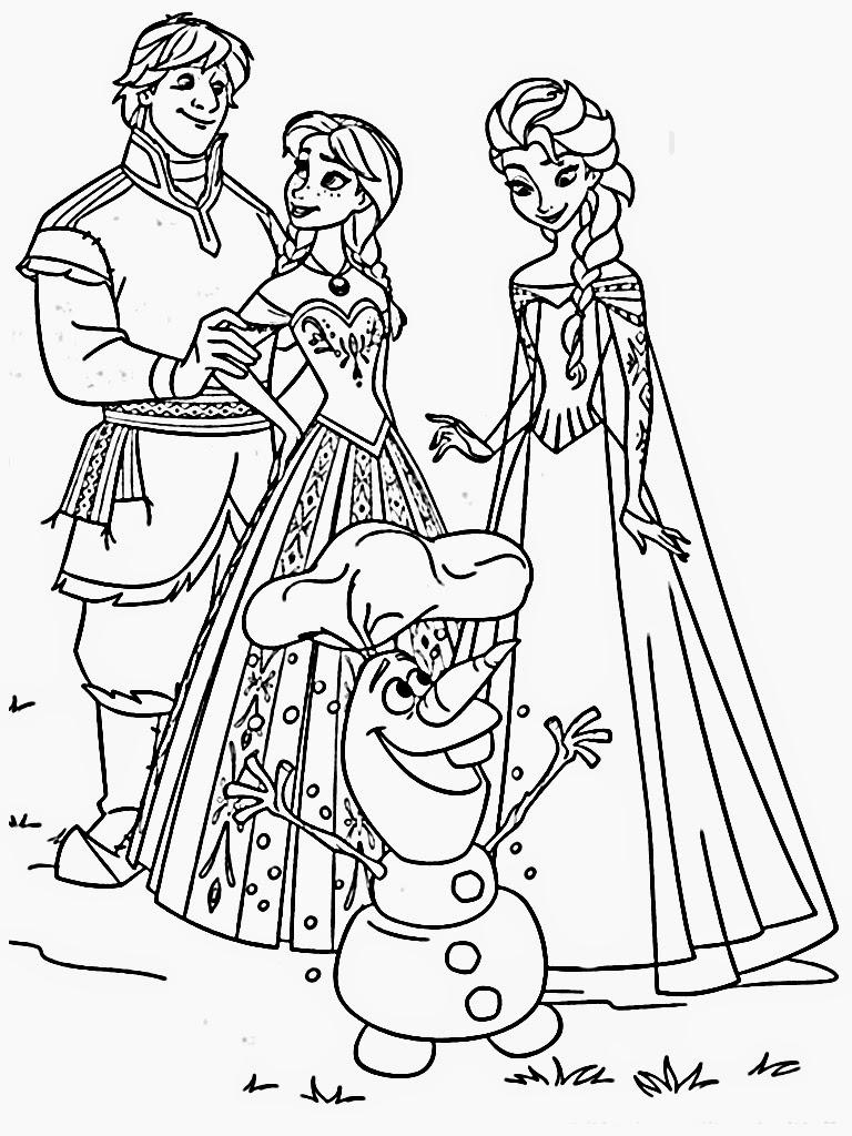 free coloring pages printable frozen