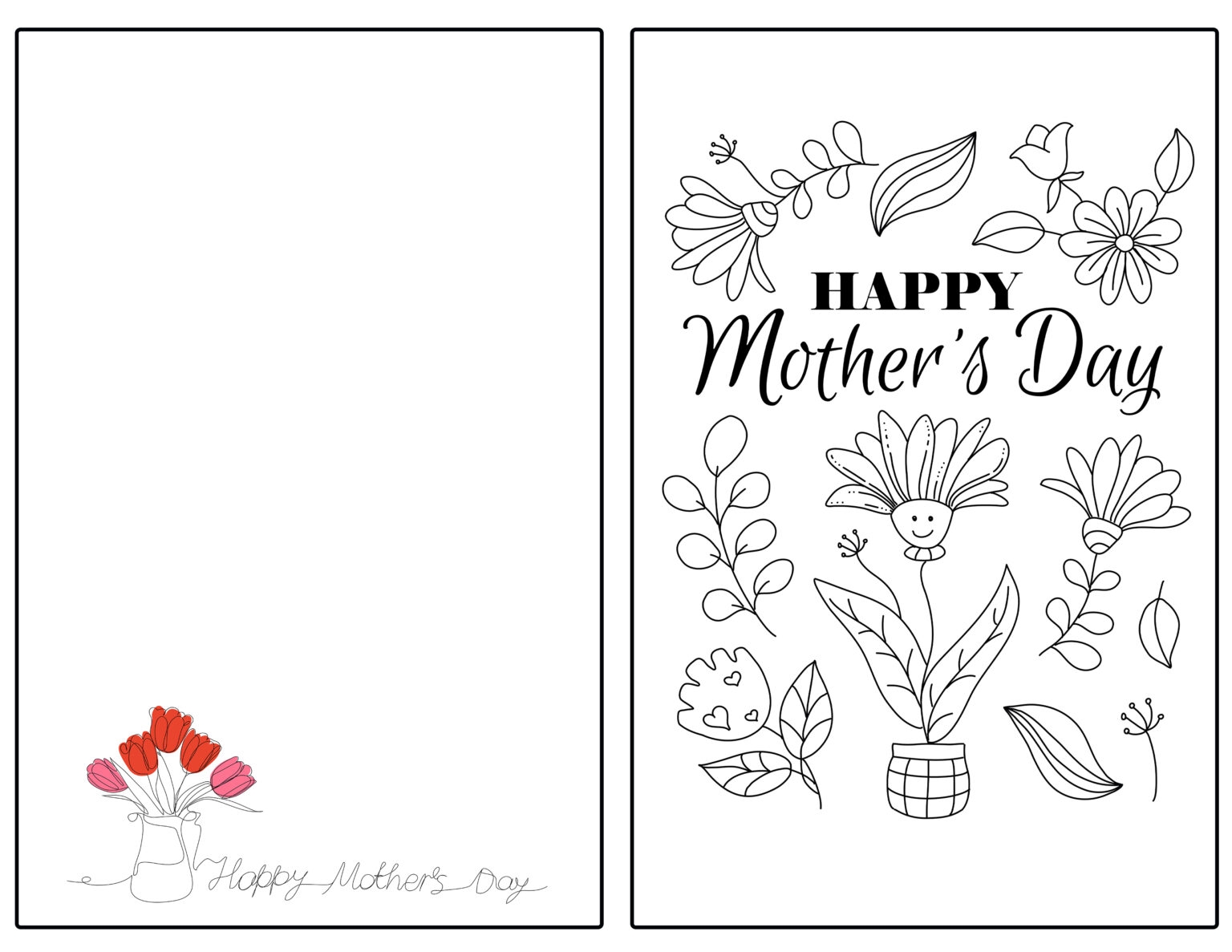 happy mothers day card free printable