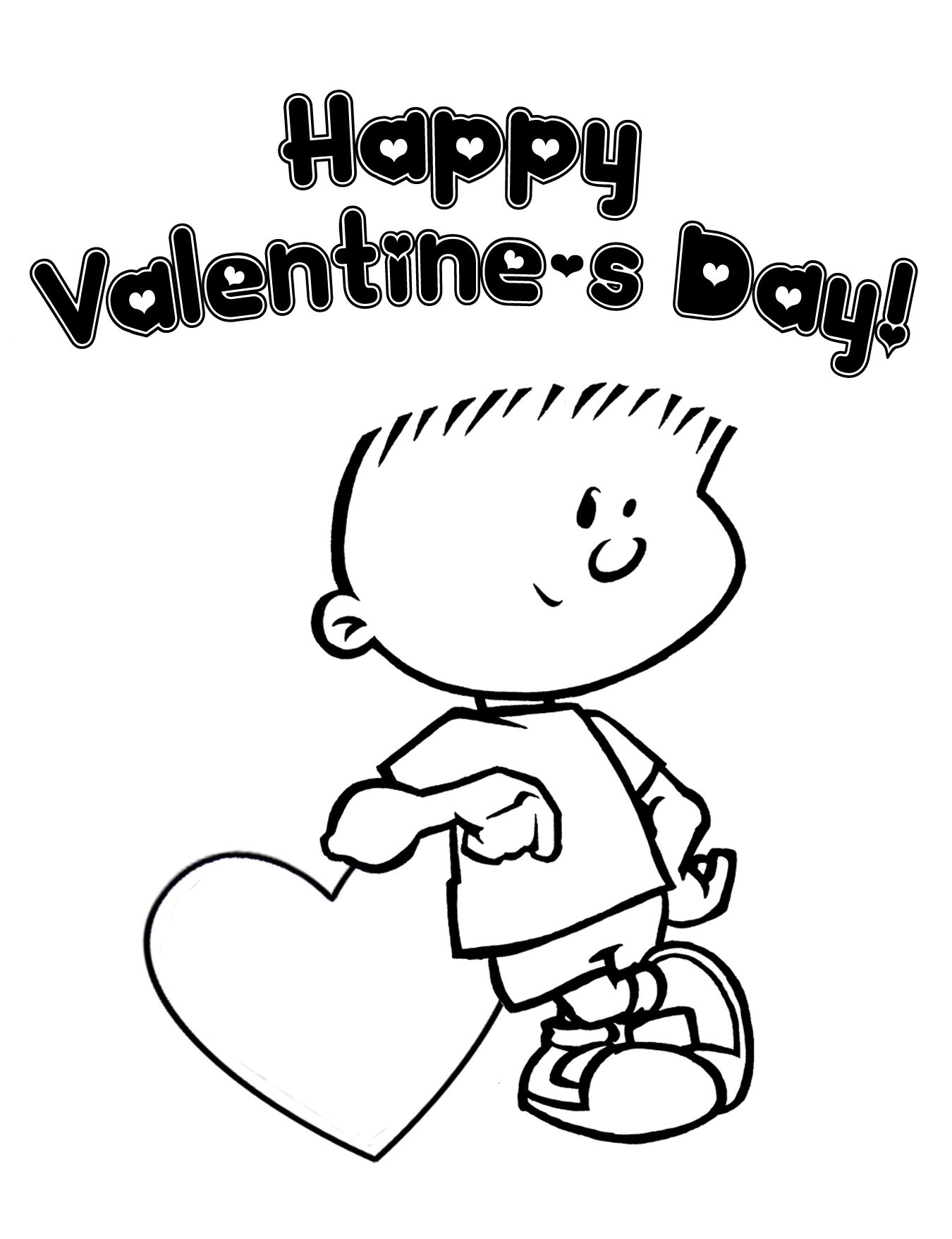 Valentine Coloring Book Pages