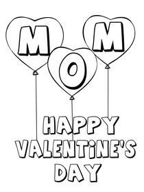 happy valentines day mom printable cards
