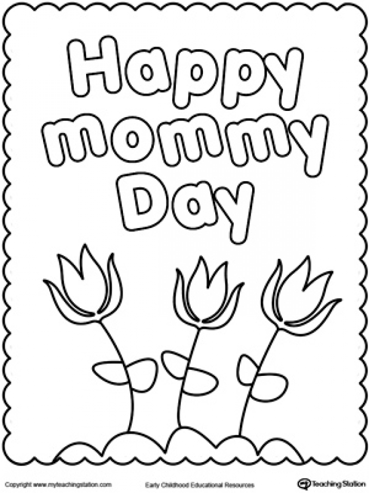 Mothers Day Coloring Pages Printable