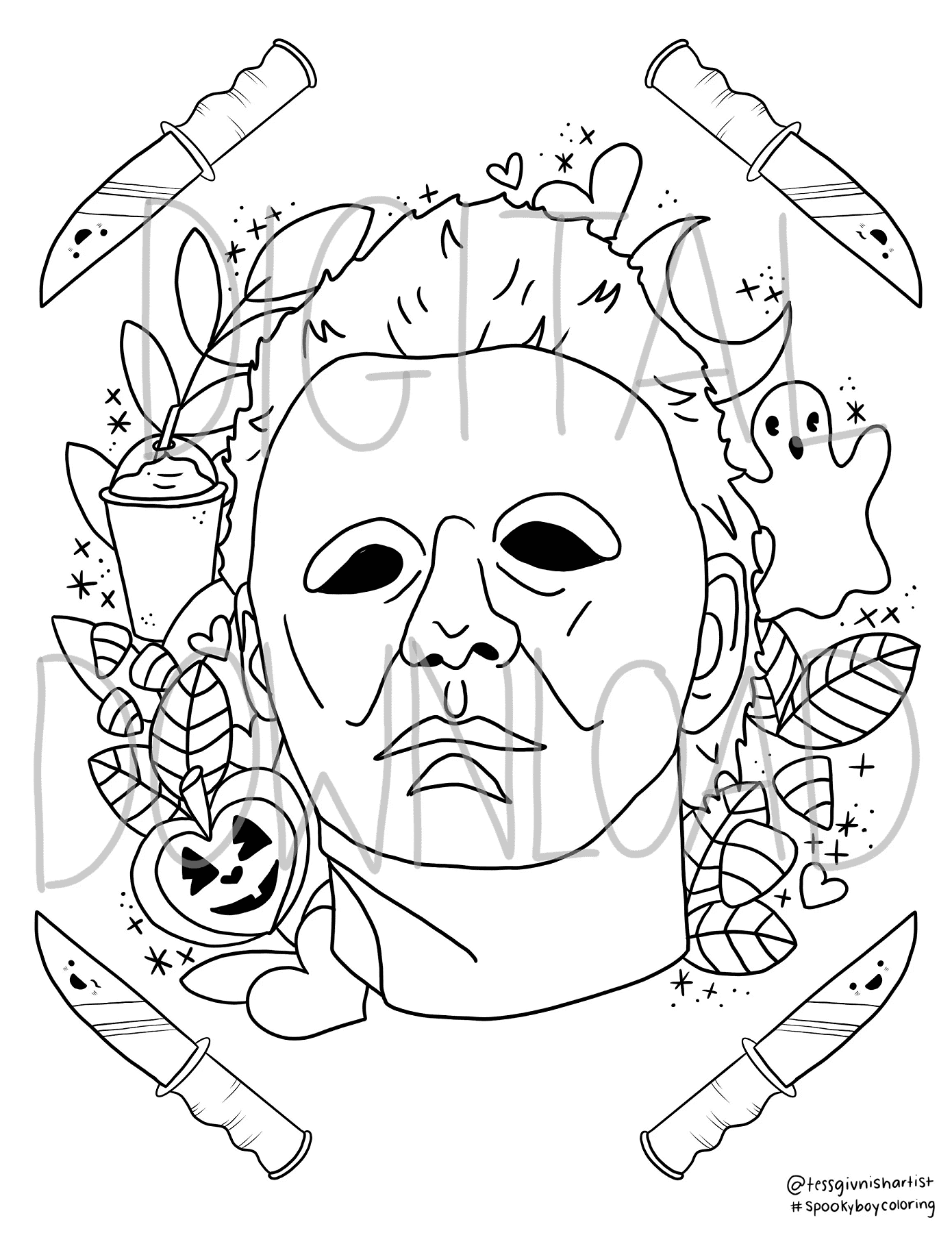 Michael Myers Coloring Pages
