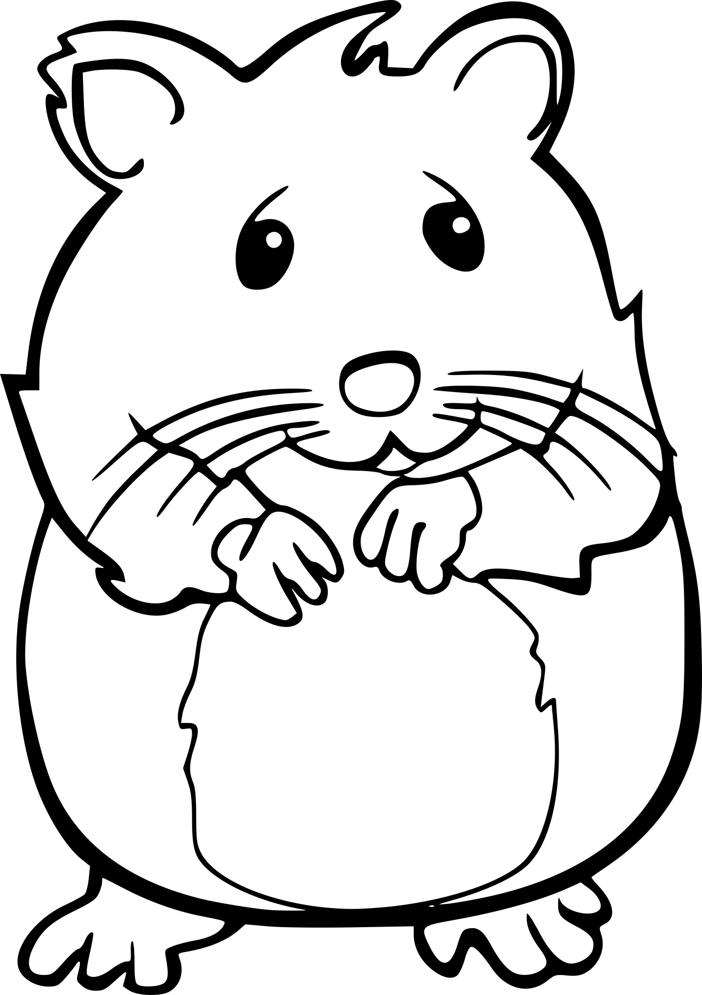 Hamster Coloring Page Free Printable Coloring Pages On Coloori