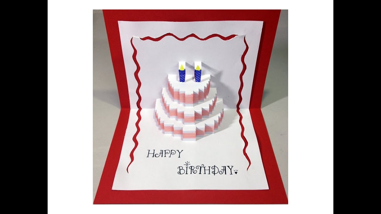 Happy Birthday Pop Up Card Free Template Cardtemplate my id