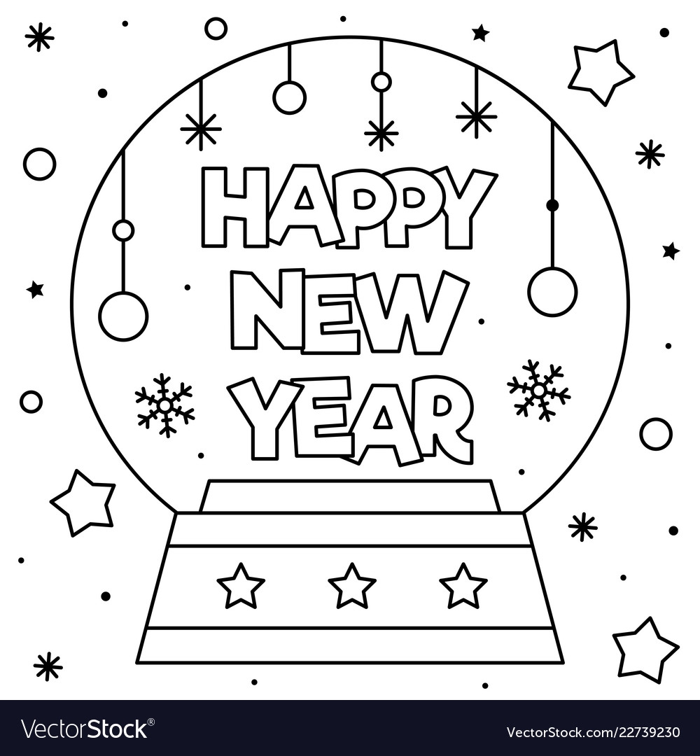 Happy New Year 2025 Coloring Pages For Kids Morris S Diaz