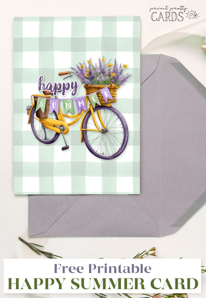 Happy Summer Greeting Cards Print Pretty Cards