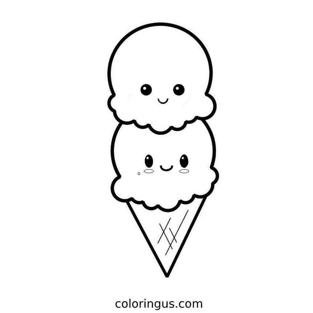 printable coloring pages ice cream