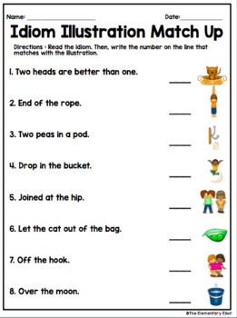 Idiom Worksheet 3 Reading Activity Worksheets Library