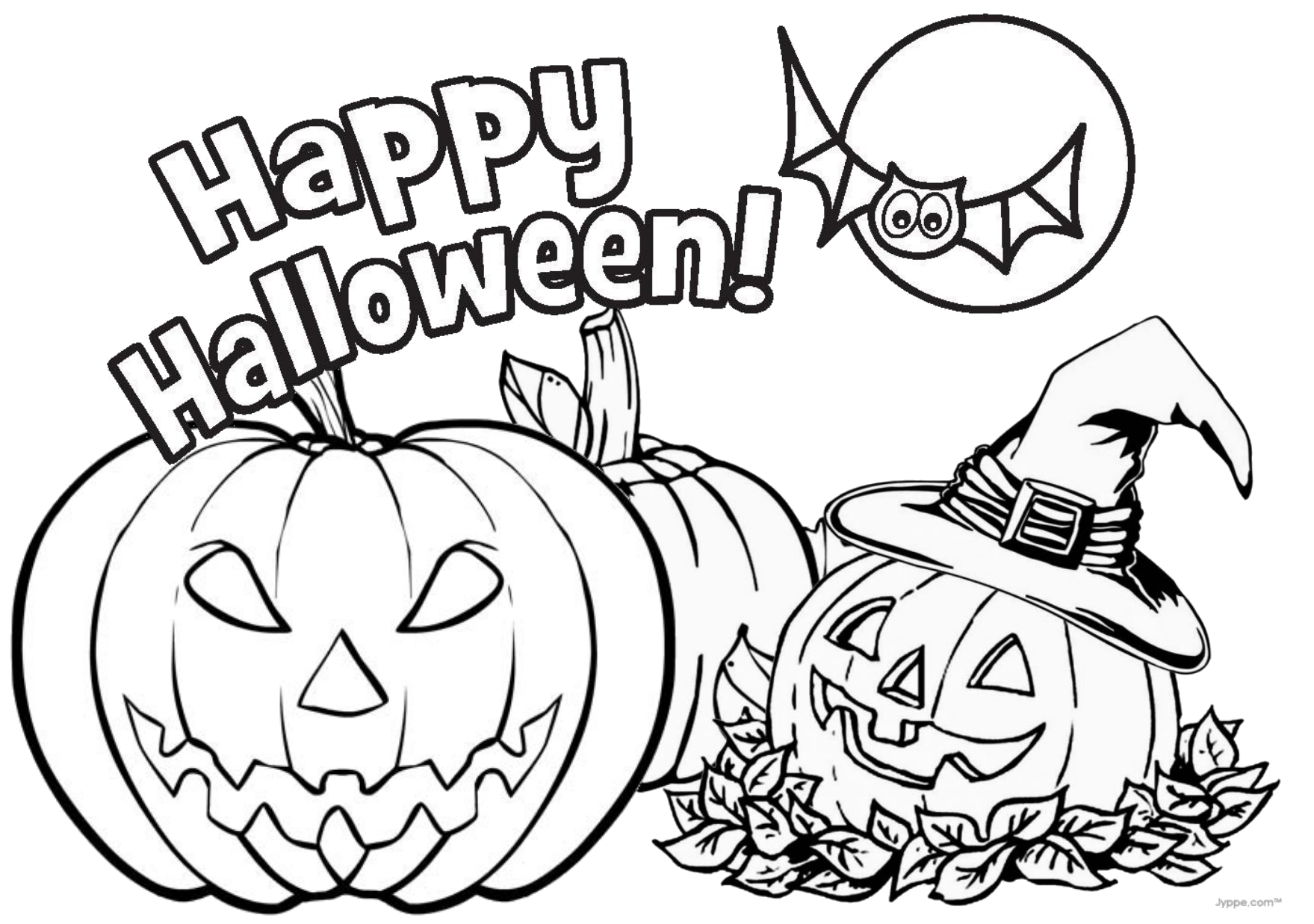free coloring pages of pumpkins