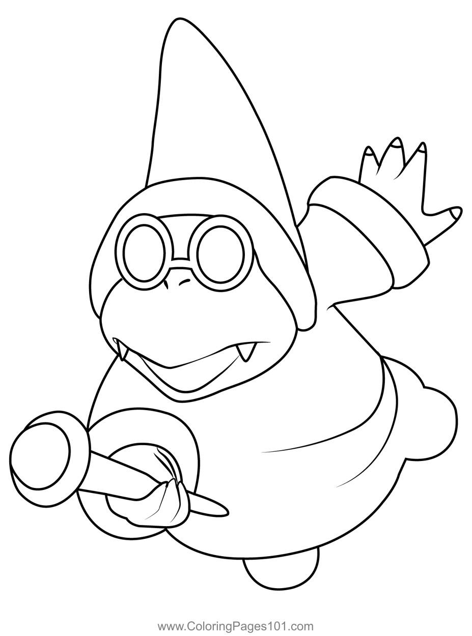 mario free coloring pages