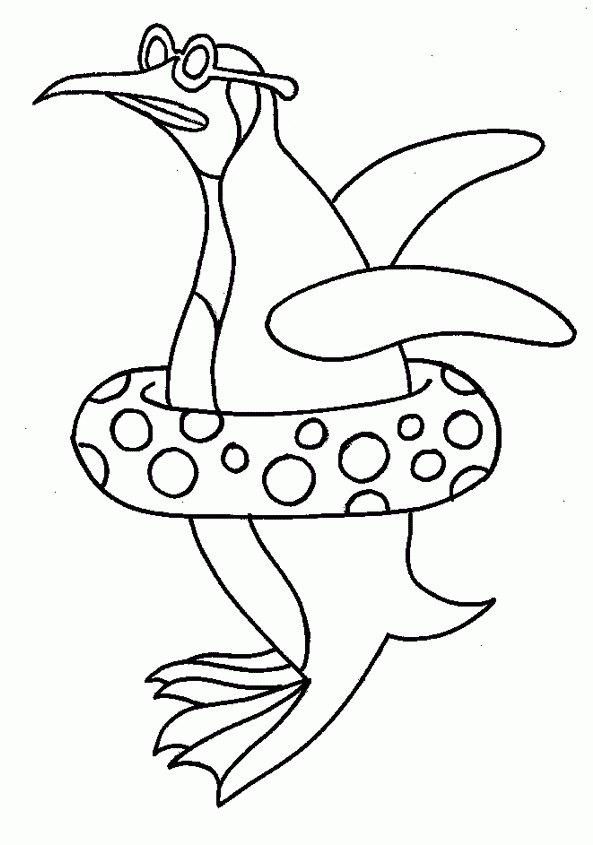 free coloring pages of penguins