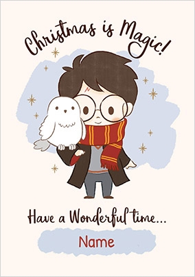 Magic Harry Potter Christmas Card Funky Pigeon