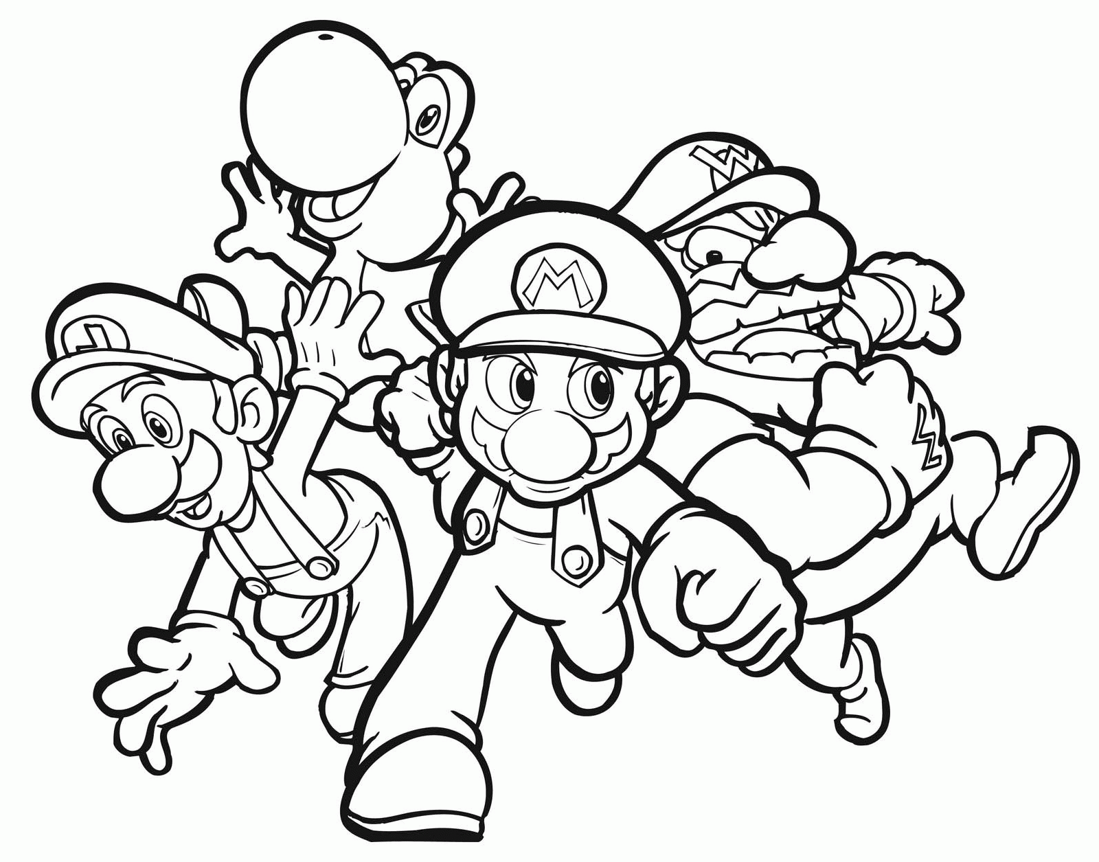 Mario Character Coloring Pages Print Coloring Home